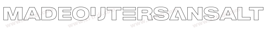 MADEOuterSansAlt Bla字体转换 MADEOuterSansAlt Bla字体转换